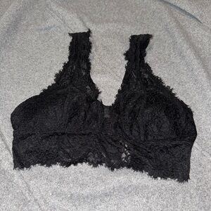Aerie Black Lace Wireless Bra